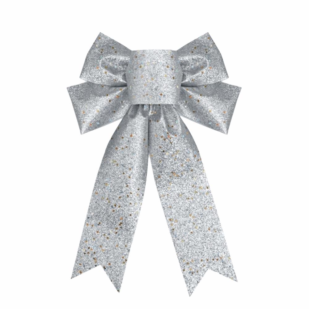 Creative Bow Christmas Decoration Sparkling Christmas Bow Decorations  Xmas Party Supplies
