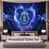 Custom Name Text Tapestry Everton FC Personalized Polyester Wall Tapestry For Bedroom And Room