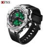 SANDA Waterproof LED Luminous Multifunction Sports Watch for Trendy Youth