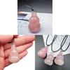 Crystal Pendant Necklace With Natural Water Crystal And Gourd Shape For Diy Jewelry Making