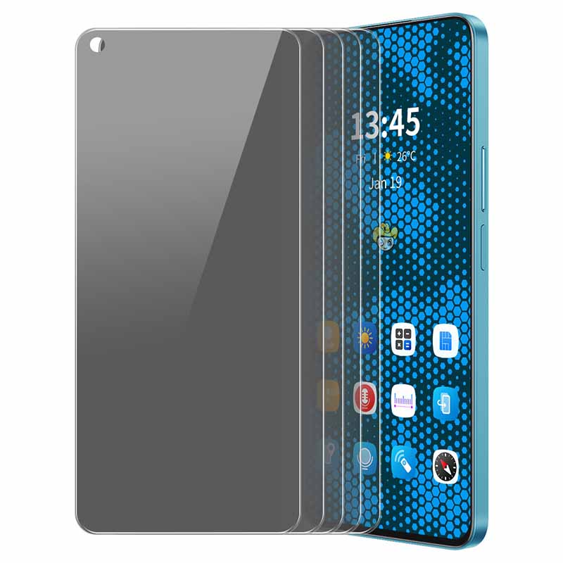 

ENKAY HAT PRINCE 5Pcs For Oppo K9x Screen Protector Full Glue 28-Degree Anti-Spy Type A