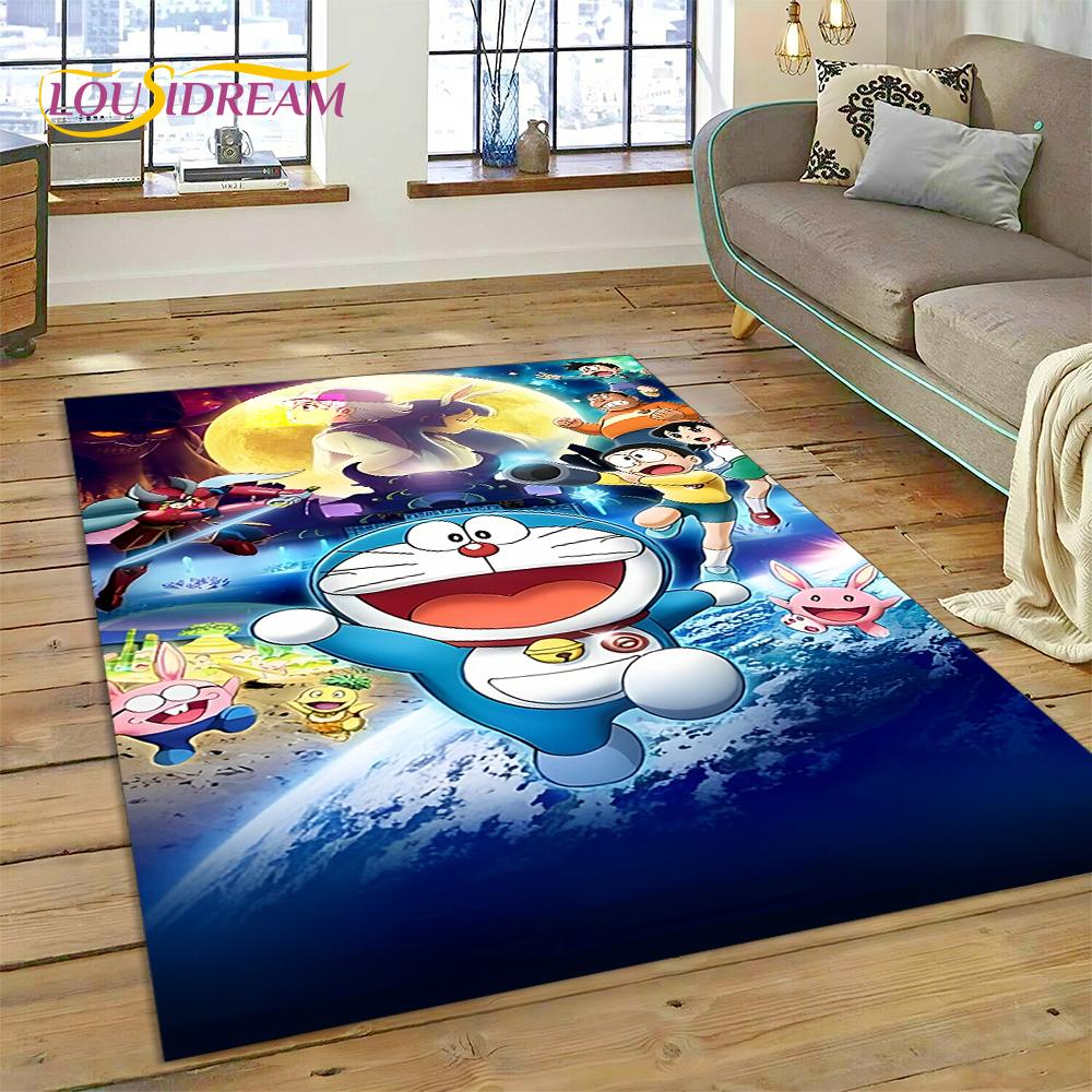 3D Cartoon Dream D-Doraemon Anime Rug Carpet for Living Room Bedroom Home Decor,Floor Mat Non-slip Decoration for Sofa Doormat