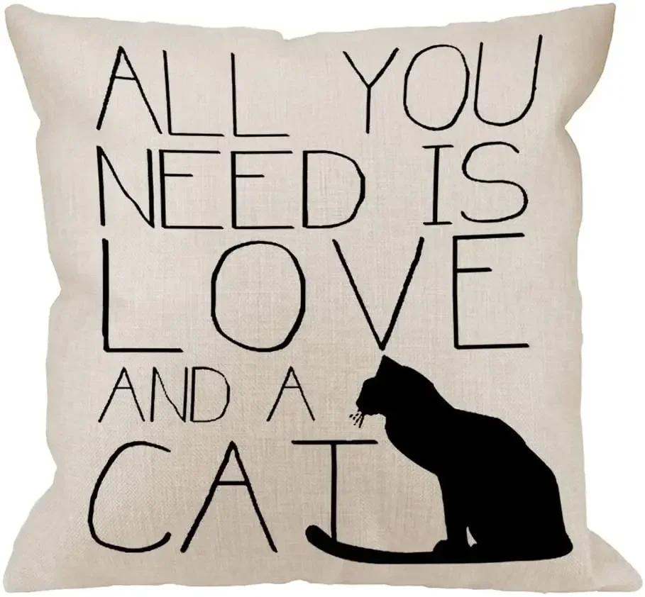 Throw Pillow Case Cotton Linen Square Cushion  Pillowcase  Home Decorative Sofa Armchair Bedroom Livingroom