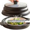 Dishwasher Safe Microwave Lid Foldable Splash Cover Heat Resistant PP Materials Multipurpose Kitchen Tool For Food Protections