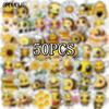 1050 100PCS Cartoon Little Bee Stickers Aesthetic Kawaii Insect DIY Decoration Toy Travel Luggage Decal Graffiti Sticker Pack