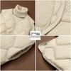 Women's Lightweight Down Vest - Mid-Length V-Neck Autumn/Winter Plus Size Waistcoat - Lightweight Down Lining Sports Vest