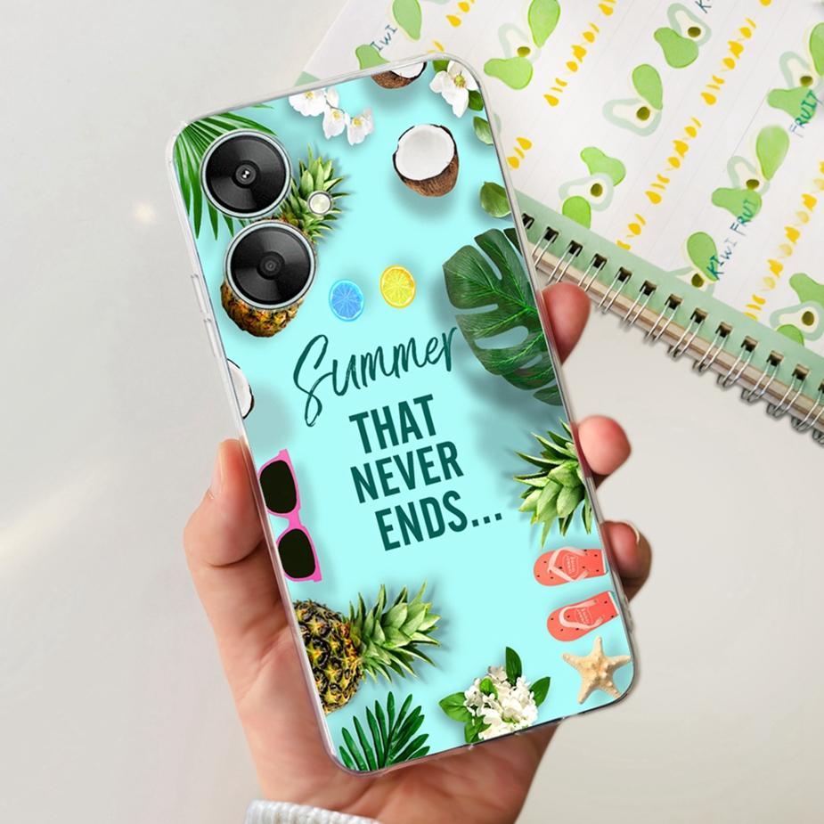 For Xiaomi Redmi 13C 5G Case Redmi 13R Stylish Painted Back Cover Soft Silicone Phone Case For Redmi 13R Redmi13C 5G Fundas Capa