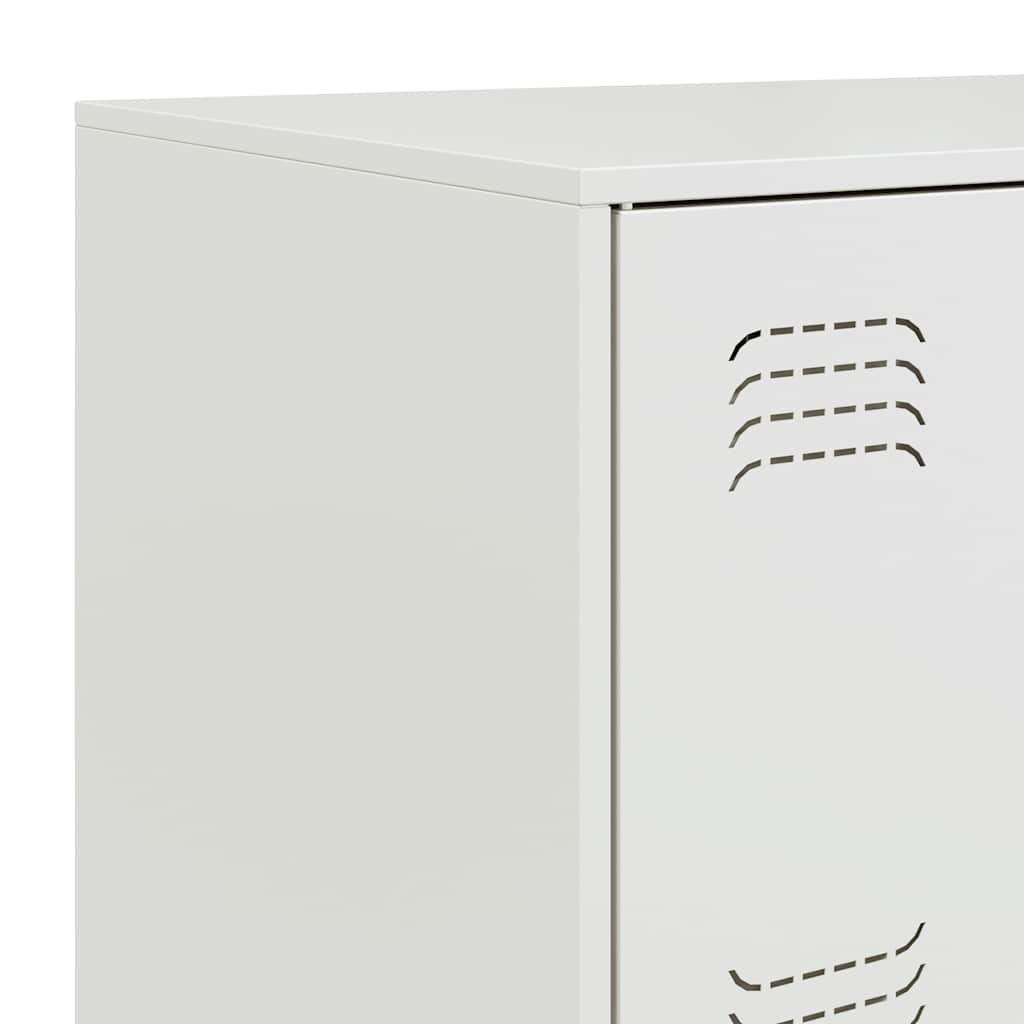 Sideboard White 67 x 39 x 107 cm Steel