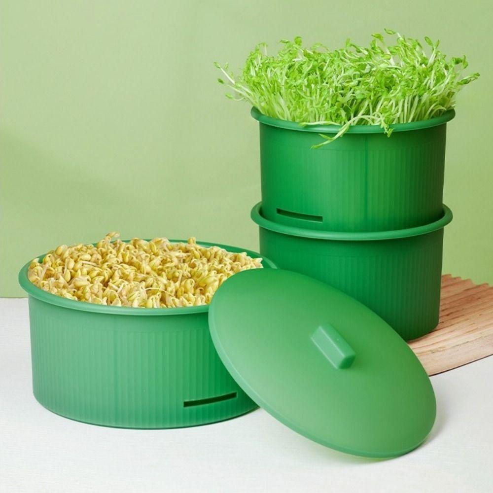 Ventilated Bean Sprout Nursery Pots Split Structure Healthy Food Sprouter  Kitchen