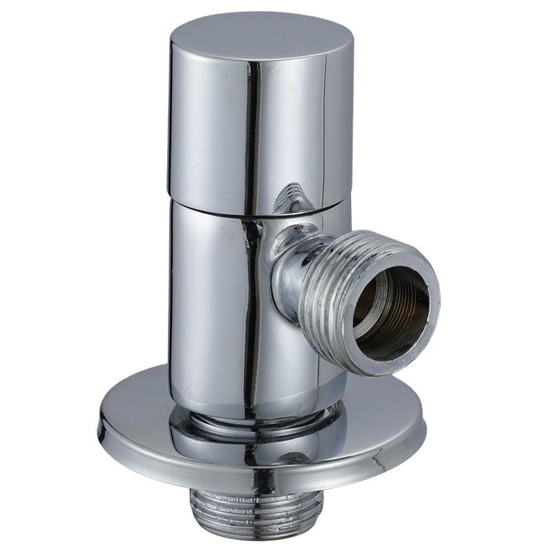 New Design Chrome Plated Angle Valve Toilet Delicate Appearance Bathroom 2/1 Brass Angle Valve (Brass,1/2 in) латунный