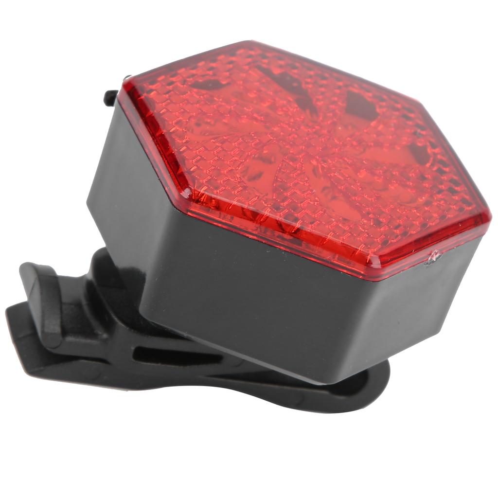 Bicycle Tailight USB Rechargeable Hexagon Safe Warning Flashing Rear Light Cycling Light