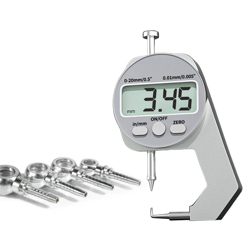 Precisions Digital Thickness Gauge High Accuracy Electronic Micrometer with Clear LCD Display Precise Thickness Meter