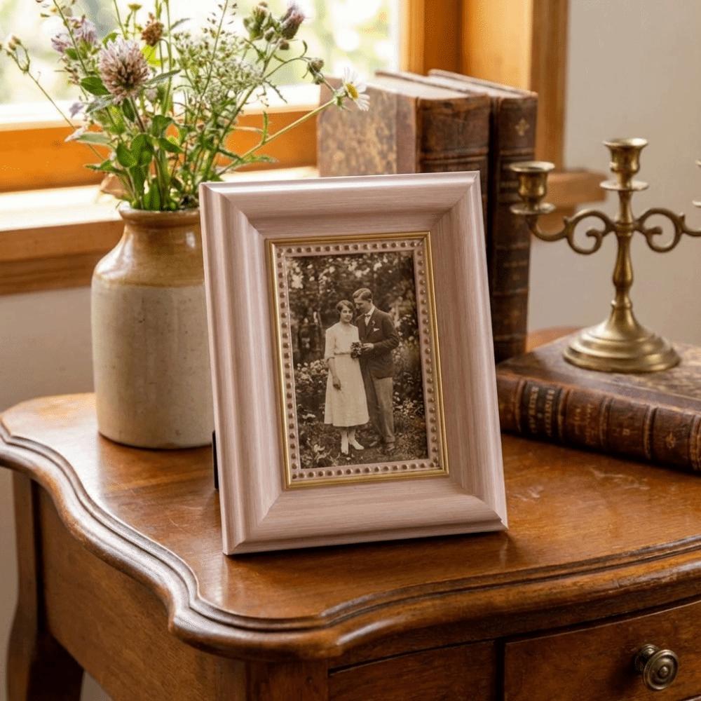 2PCS Square 3 Inch Photo Frame Mini Photo Storage Frame Display Holders  Nightstand Decoration