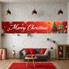 Christmas Decoration Red Background Holiday Banner Seasonal Banner Eye-catching Christmas Party Banner For Indoor Decor Home