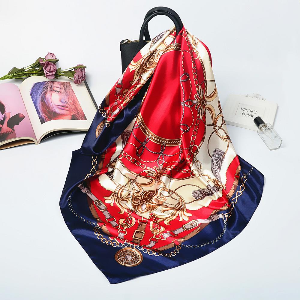 New Women's Silk Scarf – Thousand Miles of Rivers and Mountains Painting, Chinese Style Shawl, Perfect Gift for Mother's Day.