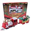 ABS Electric Train Set Battery Powered Electric Rail Cart New Railway Car Toy  Xmas Gifts
