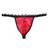 Hollow Out Men Underwear Transparent Triangle Panties Simple Men's Thong  Exotic