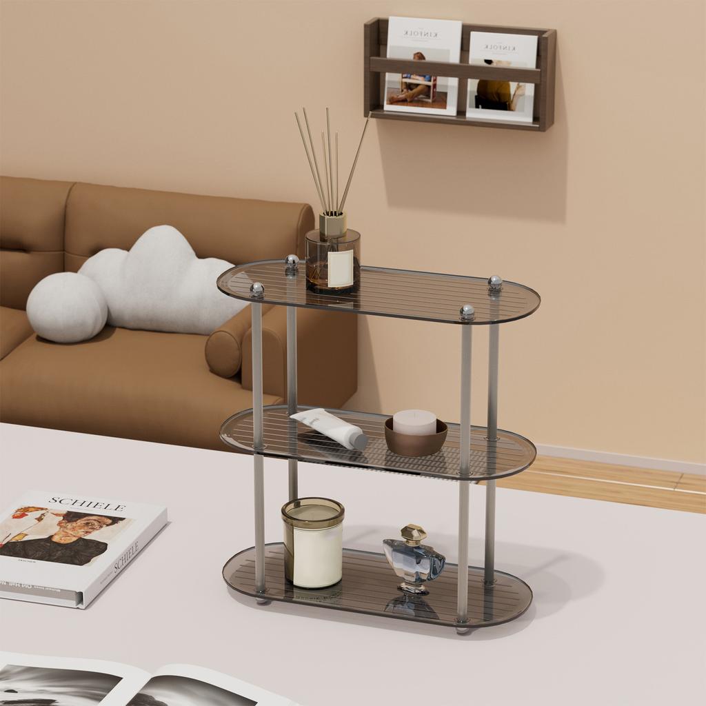 Decorative Display Table Shelf Simple 3 Layers Detachable Desktop Organization Rack for Bedroom