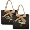 6pcs Thank You Gift Paper Bag Pink White Red Black Gift Packaging Bag for Wedding Bridal Shower Birthday Bachelor Party JXB
