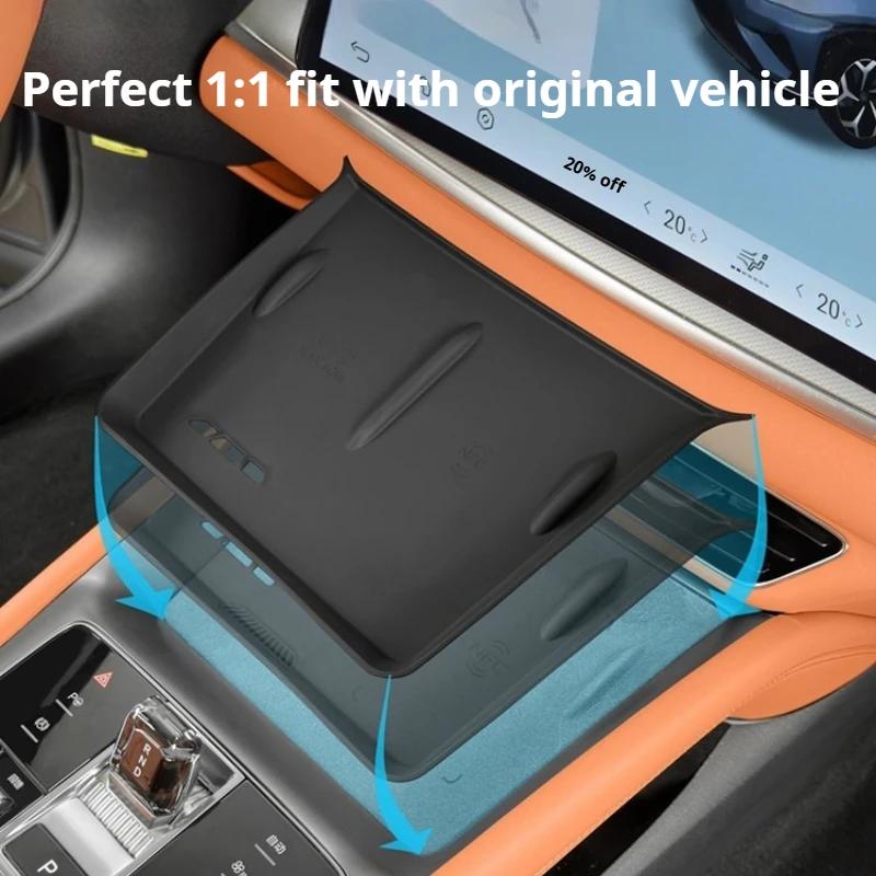 For BYD Sealion 7 2024-2026 Wireless Charging Panel Silicone Mat Dustproof Waterproof Car Interior Accessories