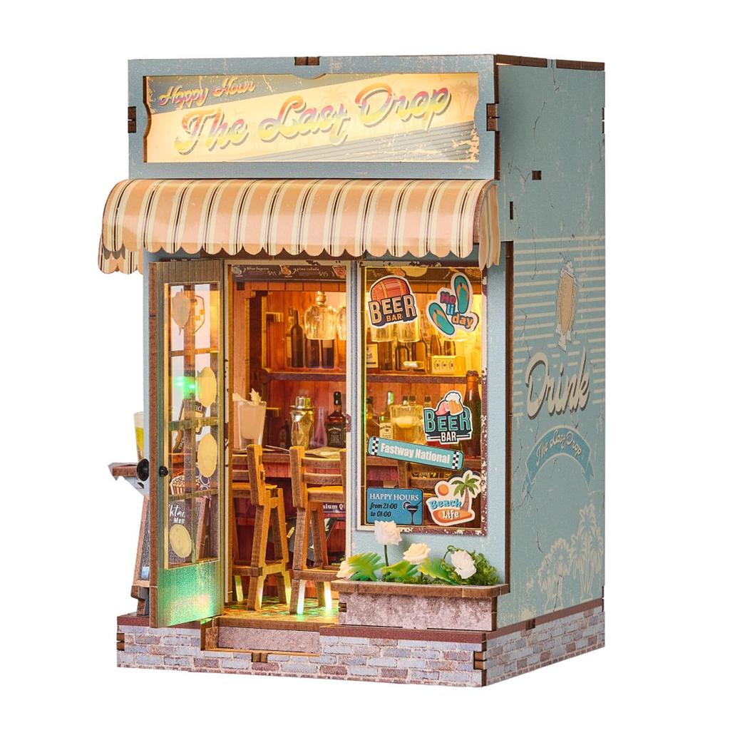 CRESYMME Dollhouse Miniature Kit, Wooden 3D Puzzle, DIY Handmade, for Adults (The Last Drop)