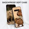 Black tpu Case For Samsung galaxy A3 A5 A7 2016 2017 2018 cover Capybara
