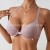 Übergröße Nahtloser Push-Up Raffung Rücken Schönheit Damen Bequemer BH