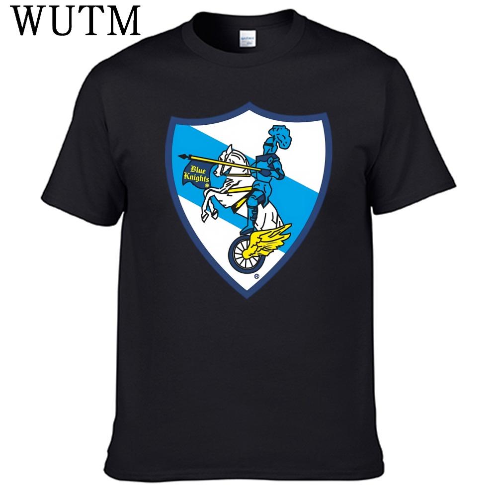 Blue Knights T Shirt 100 Cotton Men Shirt