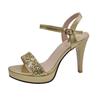 Femmes été bride à la cheville plate-forme pompes femme Sexy talon aiguille chaussures de fête