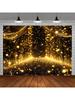 1pc Sparkling black and gold drop glitter background - glamorous bridal shower, wedding, birthday and PROM decor