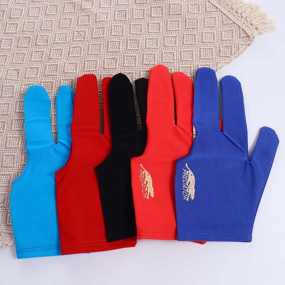 Gloves Non Slip Left Hand Gloves Three Finger Billiard Gloves Letter Snooker Billiard Gloves