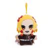 15-25cm Demon Slayer Cartoon Plush Toys Ghost Slayer Keychain Kamado Tanjirou Kamado Nezuko Kochou Figure Stuffed Doll Child Gif