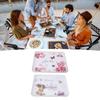 Plastic Serving Tray Rectangular 15.4x10.6in Reusable Food Platter for Snack Fruit Cookies Desserts 