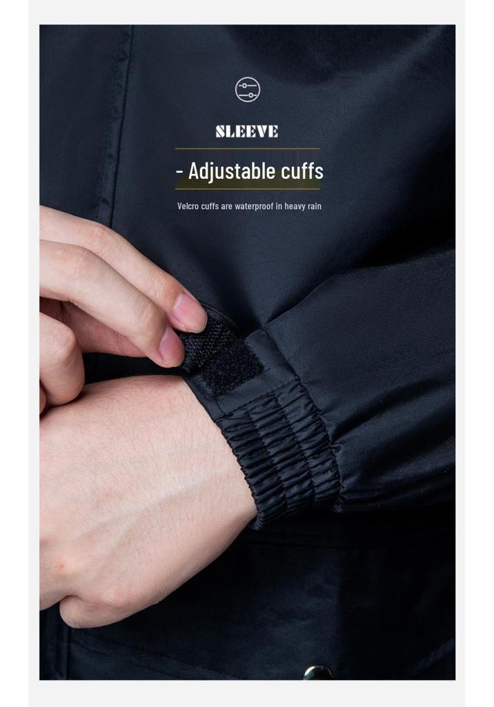 Reflective Raincoat & Pants Set: Storm-Proof Motorcycle Gear