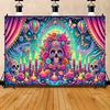 1 Piece Halloween Celebration Banner Polyester Material Suitable for Parties Courtyards and Workshops