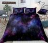 Starry Sky Duvet Cover Colorful Galaxy Outer Space Quilt Cover Glitter Polyester Dream Starry Sky Theme For Bedroom Decorations