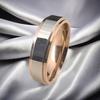 Titanium steel ring women's simple smooth surface does not fade rose gold couple ring hand jewelry