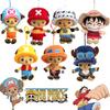 Authentischer One Piece Plüschanhänger, Niedlicher und weicher Cartoon-Charakter-Schlüsselanhänger