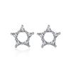 925 Sterling Silver Earrings for Women Original Charm Double Hoop Earrings Pave CZ Fine Engagement Anniversary Jewelry E557