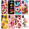 Macaron Ice Cream Cake Doughnut Phone Case For Samsung Galaxy A52 A51 A50S A32 A22 A12 A02S A72 A71 A31 A70 A30S Note 20 Ultra 1