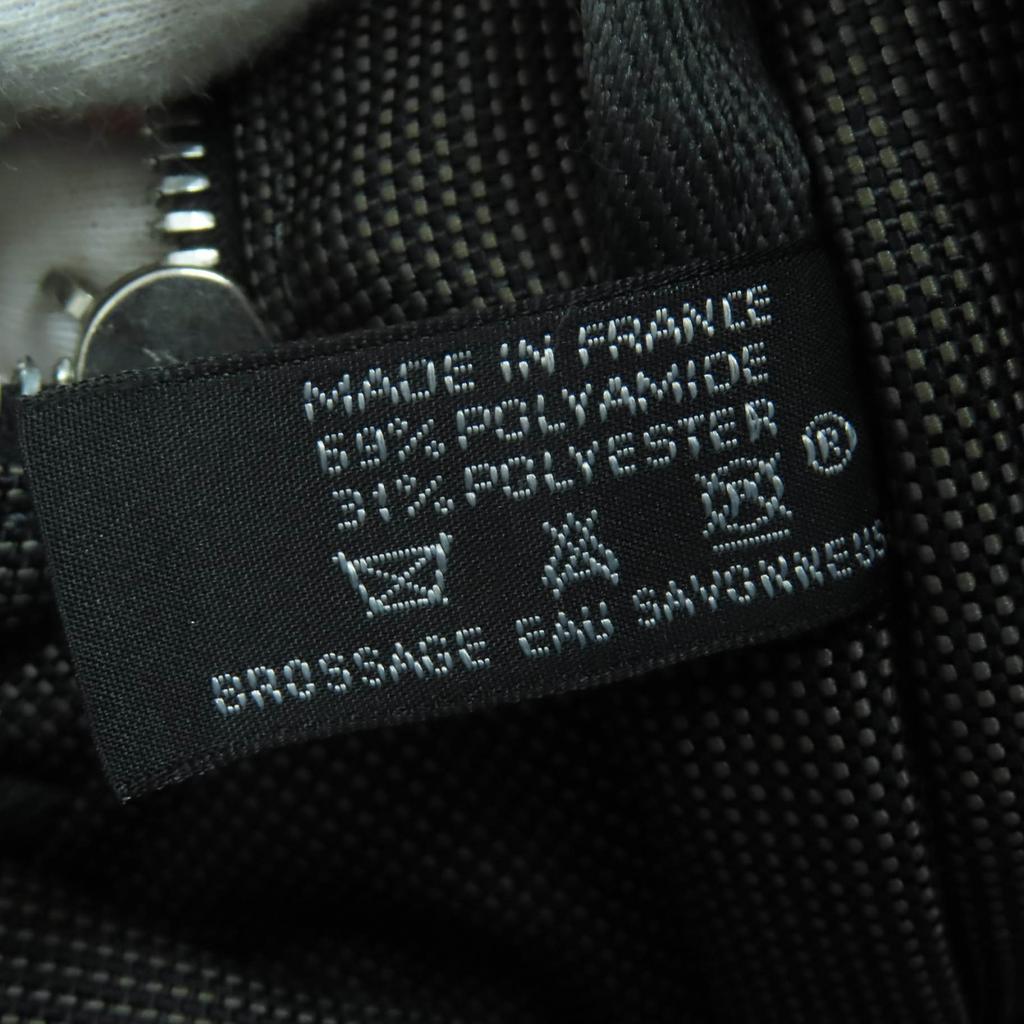 Excellent HERMES Handbag Her Line MM Serie Metal Canvas Tote Bag Gray Women Used