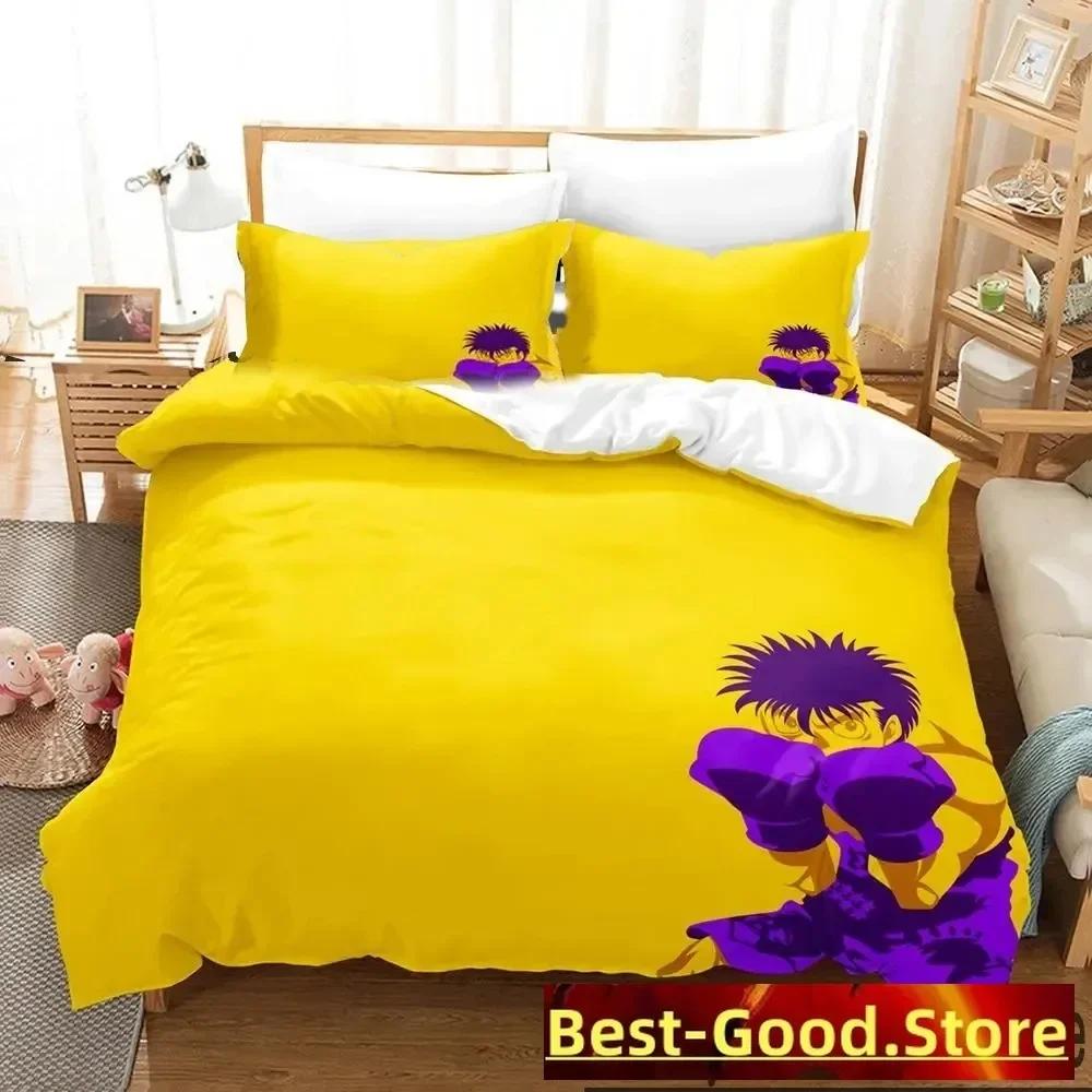 

Comforter Fighting Spirit Hajime No Ippo Anime Bedding Set Print With Bed Soft Single Double Queen Super King Size Comforter (quilt)-EU Single(135*200cm)3pcs