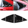 4Pcs Set Rear Side Window Louver Cover Trim Glossy Black Replacement for Corolla 2019‑2021