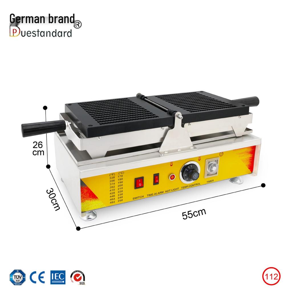Electric Non-Stick French Fry Waffle Stick Maker for Street Snacks