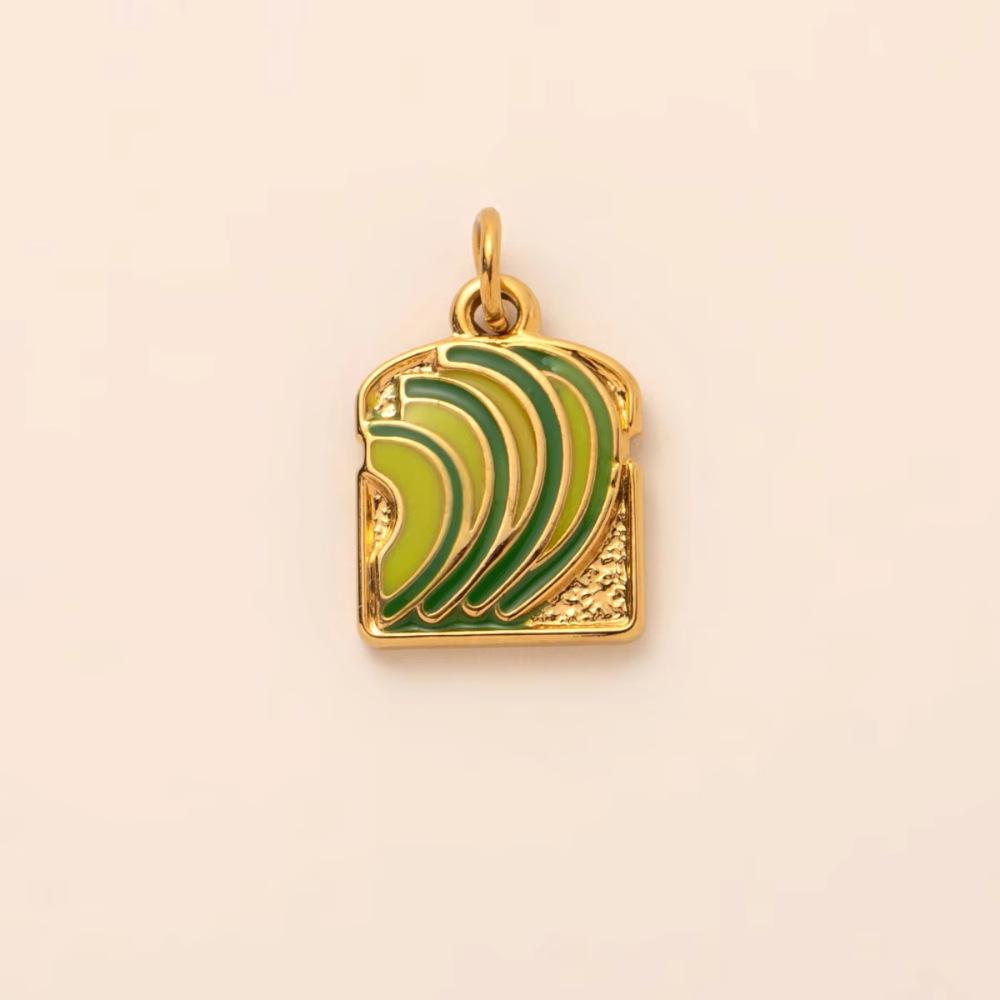 18K Gold Plated Stainless Steel Adjustable Chain with Fruit Pendant for DIY Jewelry