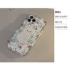 Korean-style floral rabbit design applicable iphone13Apple14Phone case11Cute girl15pro max Bracket16Transparent