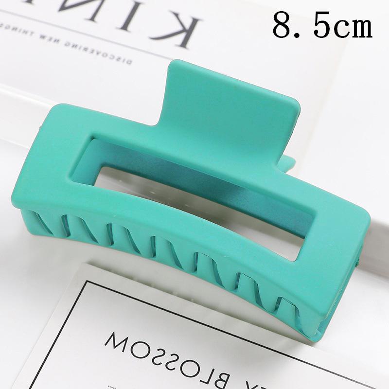 Matná obdélníková spona do vlasů v korejském stylu, 10,5 cm, pro drdoly a culíky