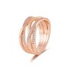 Jegygyűrű 925 ezüst női ujjgyűrűk végtelen virágú hercegnő kívánságcsonttal, szív eljegyzési gyűrű Népszerű