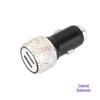 Diamond-Inlaid Dual USB Fast Car Charger with Smart Multi-Function Adapter