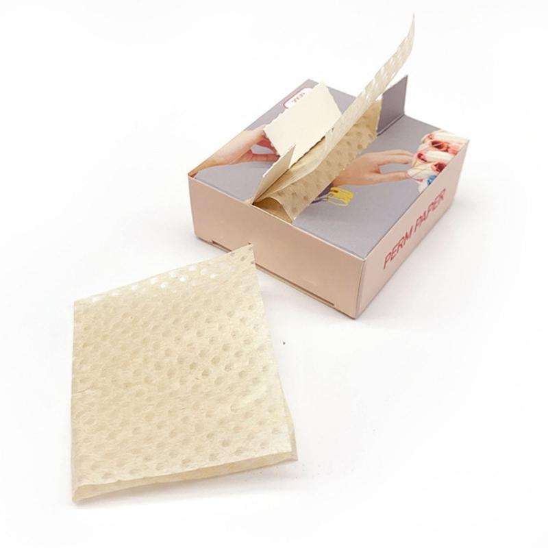 Einweg-Dauerwellpapier für Salons, Größe 4,33 x 2,52 Zoll, Hitzebeständig für Heiß-Kalt-Locken, Styling, Alle Haartypen, Fein
